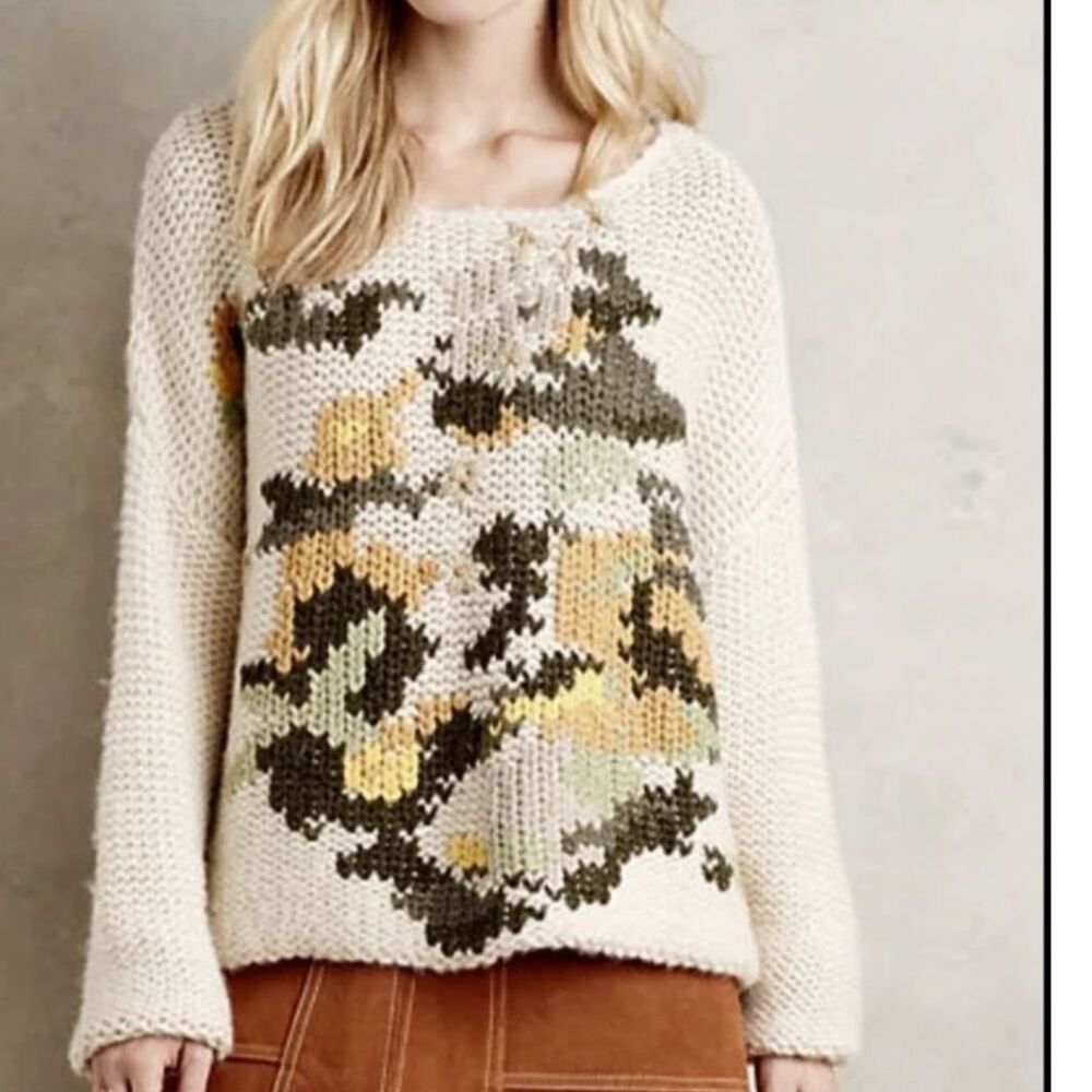 Mes‎ Demoiselles Paris Cozy Knit Oversize Sweater Size 2 (Med) Alpaca Wool Blend